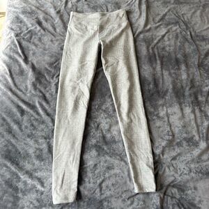 Kyodan Light Gray Leggings High Waist Thick Cozy Fitted XS